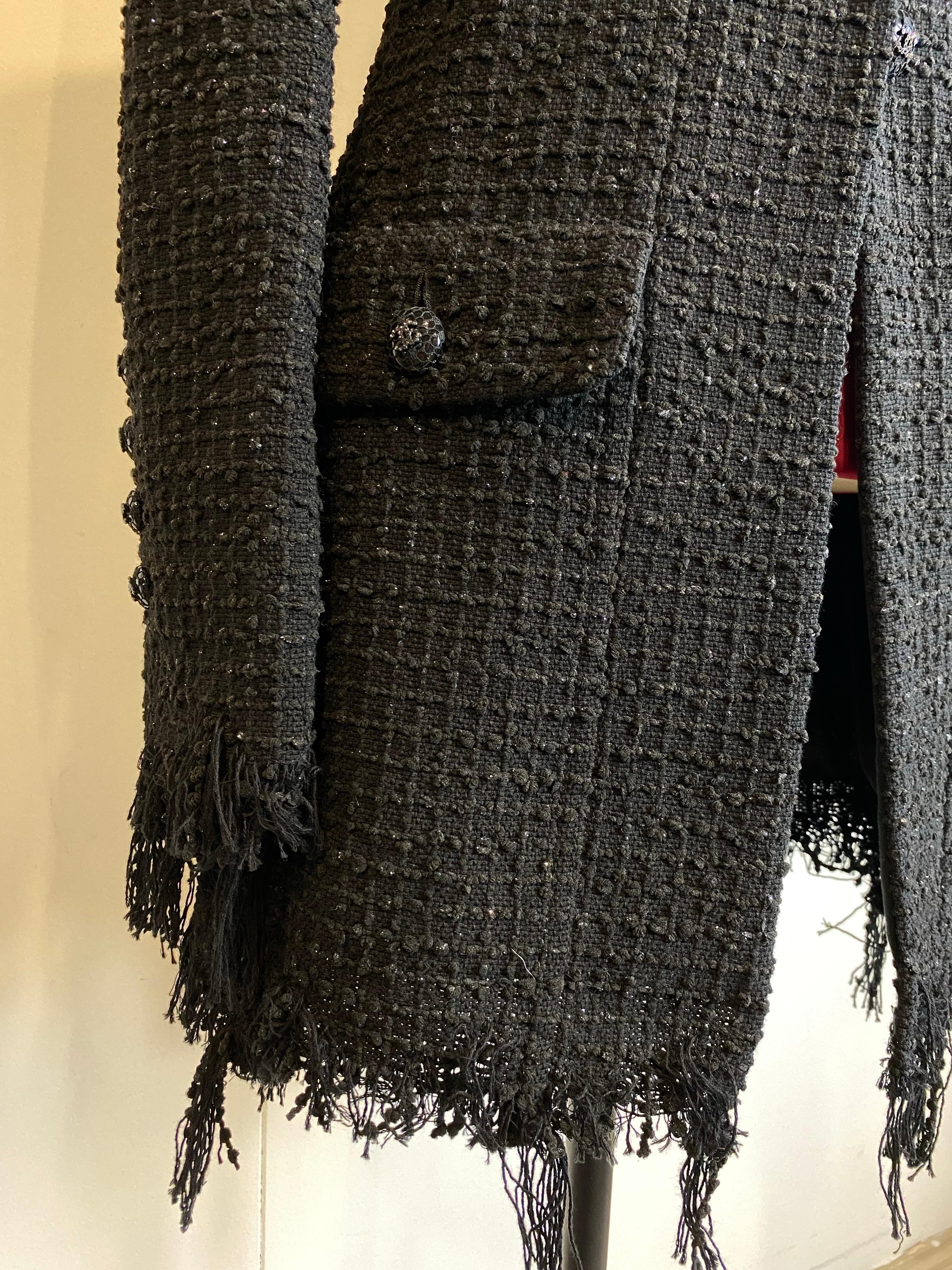 Chanel Resort 2022 Chaqueta Negra en venta 2