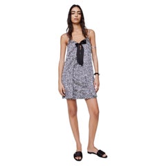 Chanel 22P Pre Spring-Summer 2022 Camellia Print Silk Mini Dress New FR38/UK10