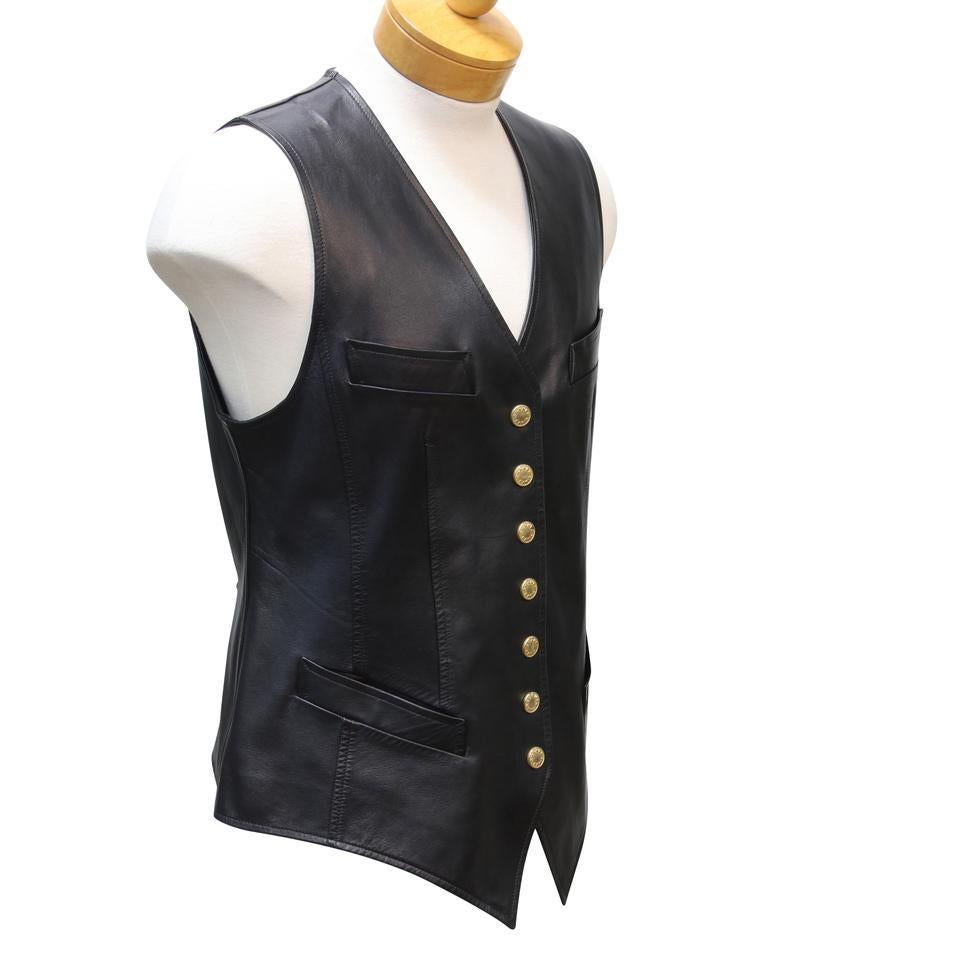 dress leather vest