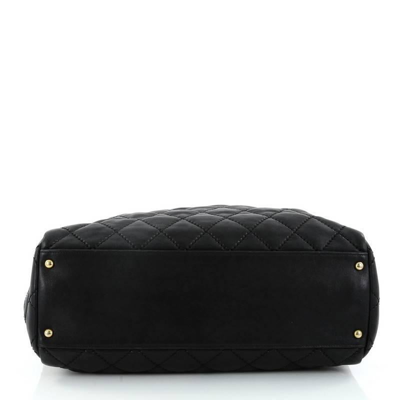 Chanel Retro Chain Shopping Tote Quilted Calfskin Large 1