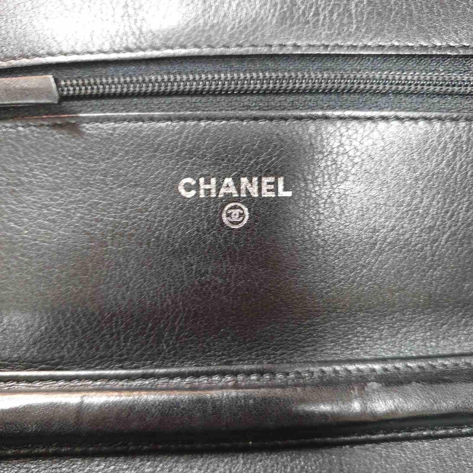Chanel Reverse Boy Gloss Leather WOC For Sale 6