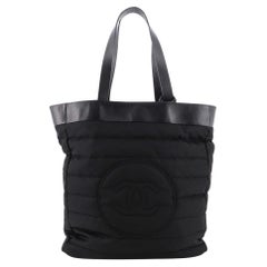 Chanel Reversible CC Tote Terry Cloth and Quilted Nylon Large