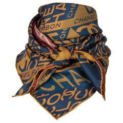 Chanel Reversible Silk Foulard