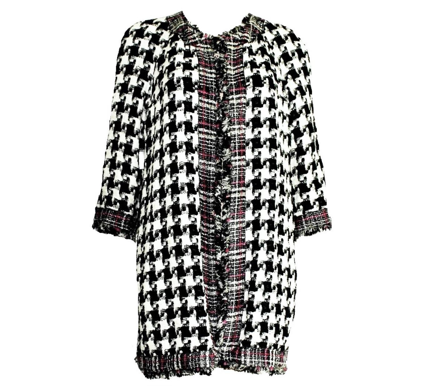 Chanel Reversible Tweed Coat 36 FR 1
