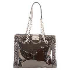 Chanel Reverso Boy Chain Tote Patent Medium