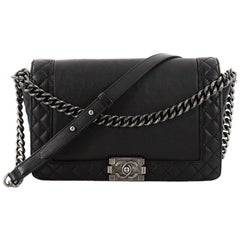 Chanel Reverso Boy Flap Bag Calfskin New Medium
