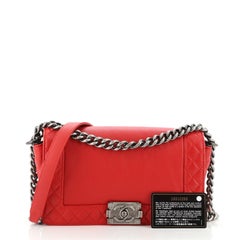 Chanel Reverso Boy Flap Bag Calfskin Old Medium