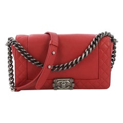 Chanel Reverso Boy Flap Bag Calfskin Old Medium