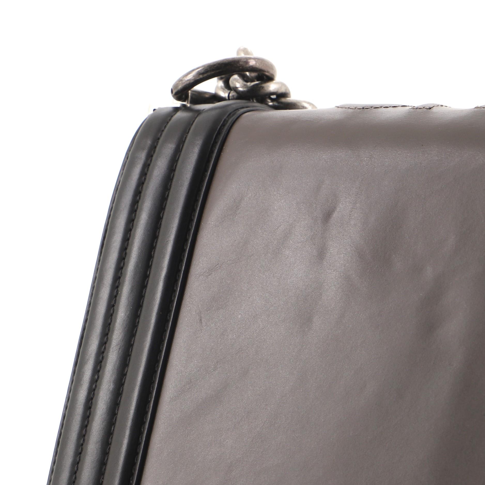 Chanel Reverso Boy Flap Bag Glazed Calfskin Large 2