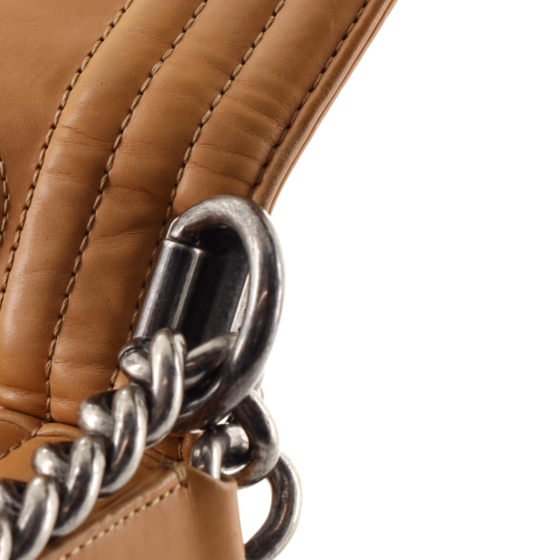 Chanel Reverso Boy Klappentasche aus glasiertem Kalbsleder Old Medium 3