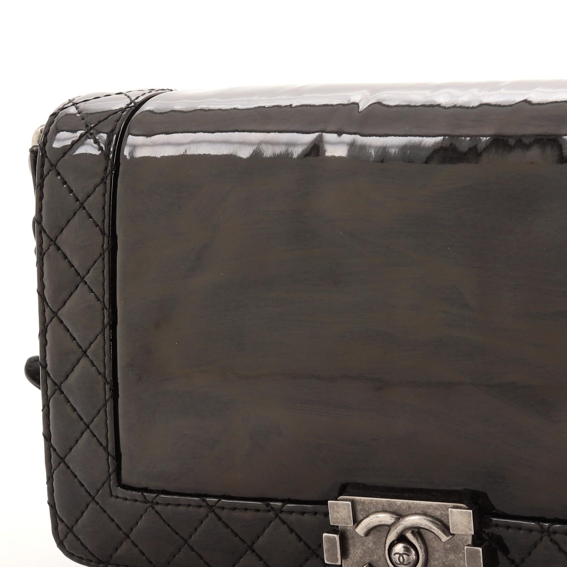 Chanel Reverso Boy Klappentasche Lackleder Neu Medium 2