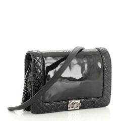 Chanel Reverso Boy Flap Bag Patent Small
