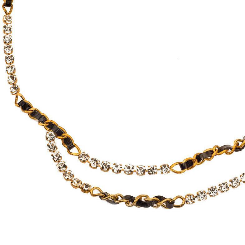 belt rhinestone necklace