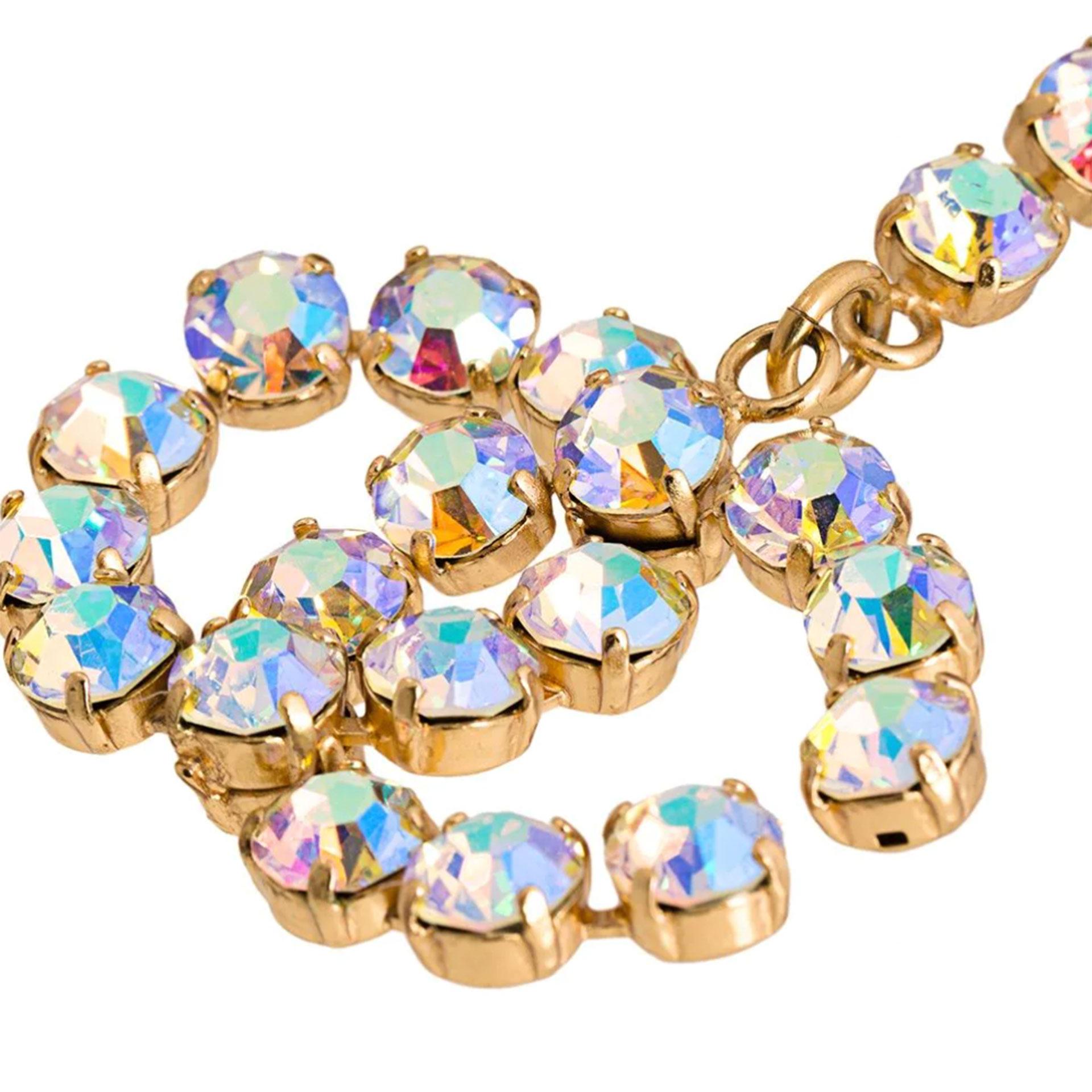 Chanel Rhinestone Diamond Barbie Double Strand CC Belt For Sale 4