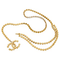 Chanel Rhinestone Diamond Barbie Double Strand CC Belt