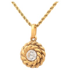 Chanel Strass-Seilkette Halskette