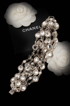 Chanel rhinestoned bracelet