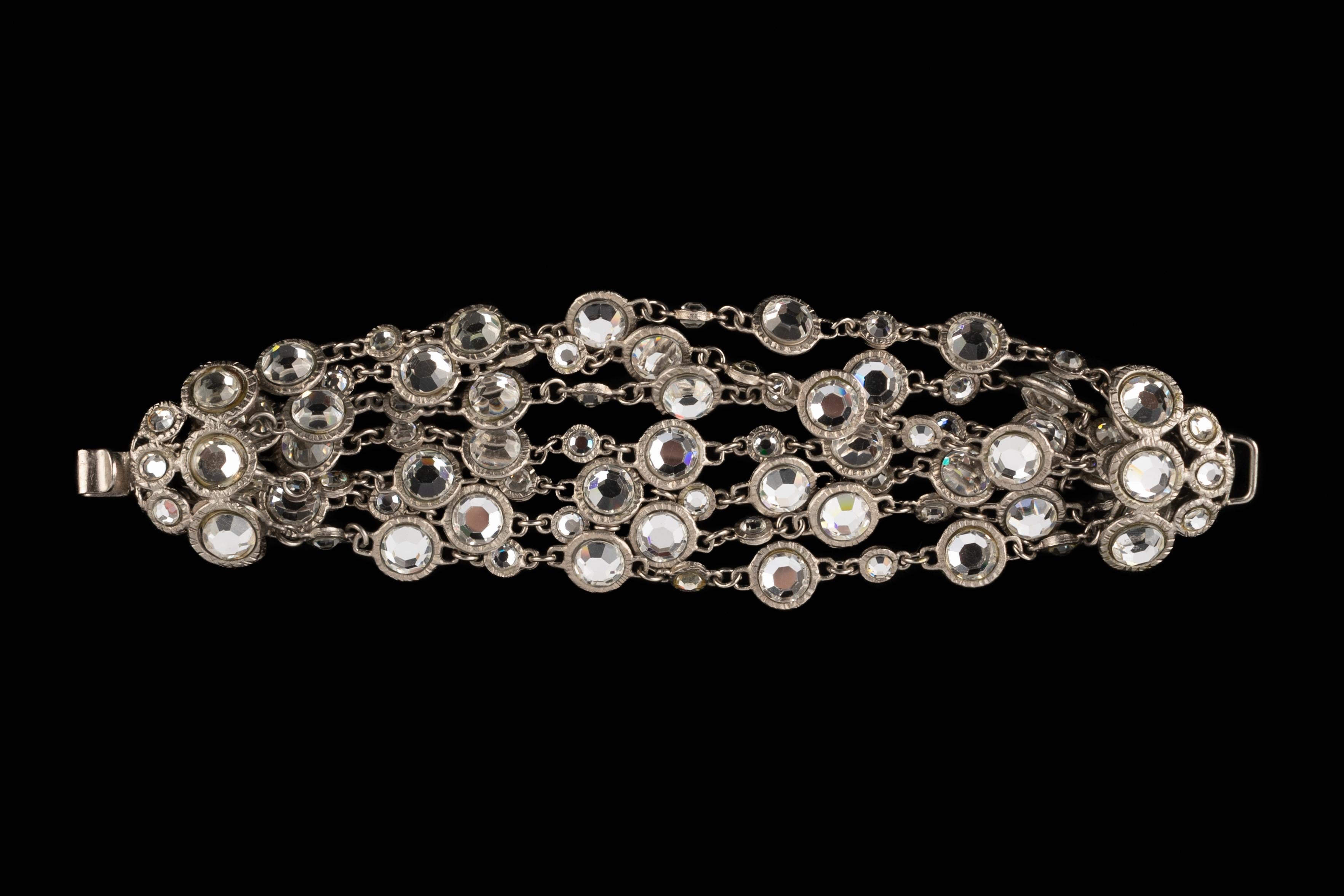 Pulsera de strass Chanel en venta 1