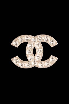 Chanel rhinestoned brooch by Karl Lagerfeld Fall 2004