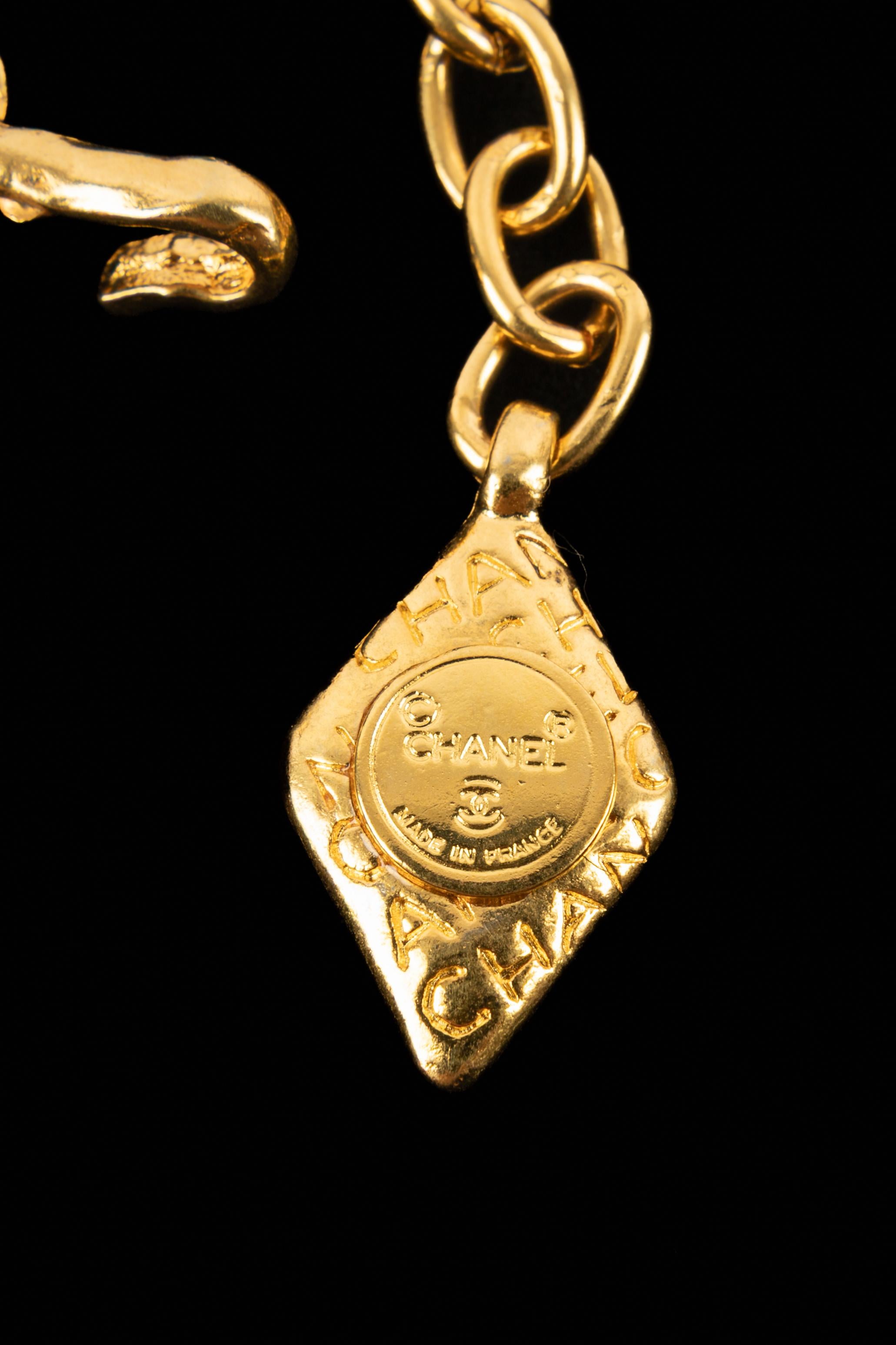 Chanel Halskette mit Strasssteinen im Angebot 2