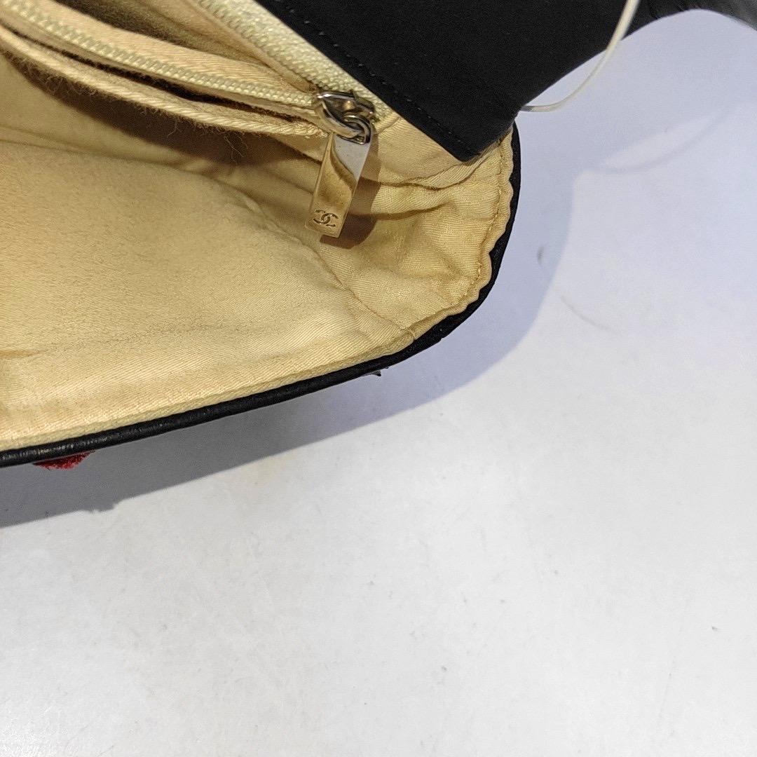 Chanel Borsa media con patta singola intrecciata con nastro e pelle Pelle e Fabrice in vendita 9