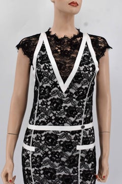 Chanel Ribbon Embellished Maxi Runway Lace Dress Cruise 2014 14C $7, 750