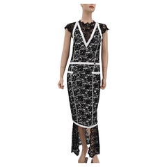 Chanel Ribbon Embellished Maxi Runway Lace Dress Cruise 2014 14C $7,750