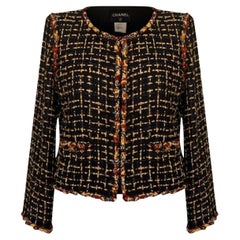 Chanel Ribbon Tweed Jewel Embellished Jacket