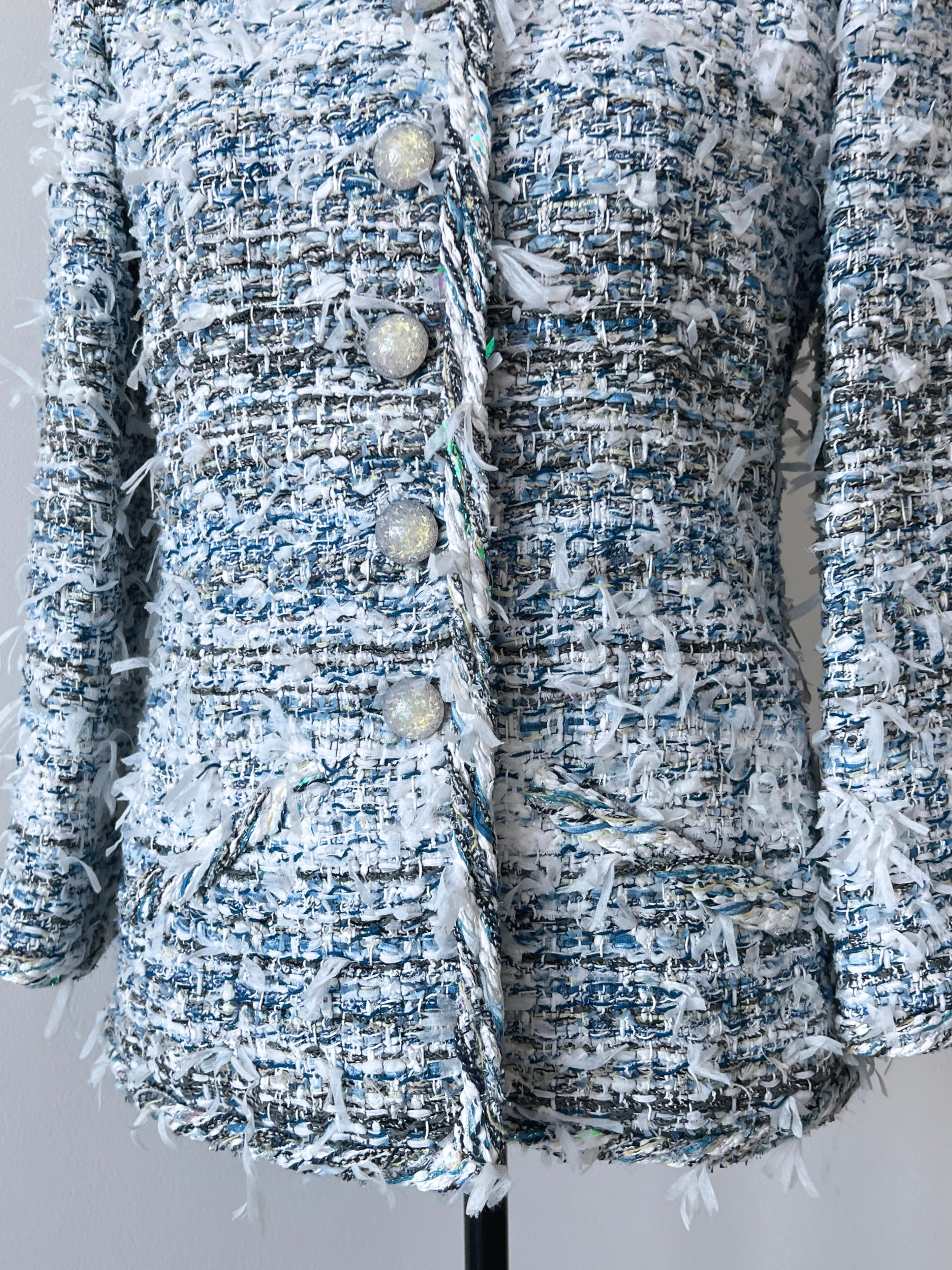 Chanel Ribbon Tweed Waterfall Collection Jacket 5