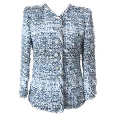 Chanel Ribbon Tweed Waterfall Collection Jacket