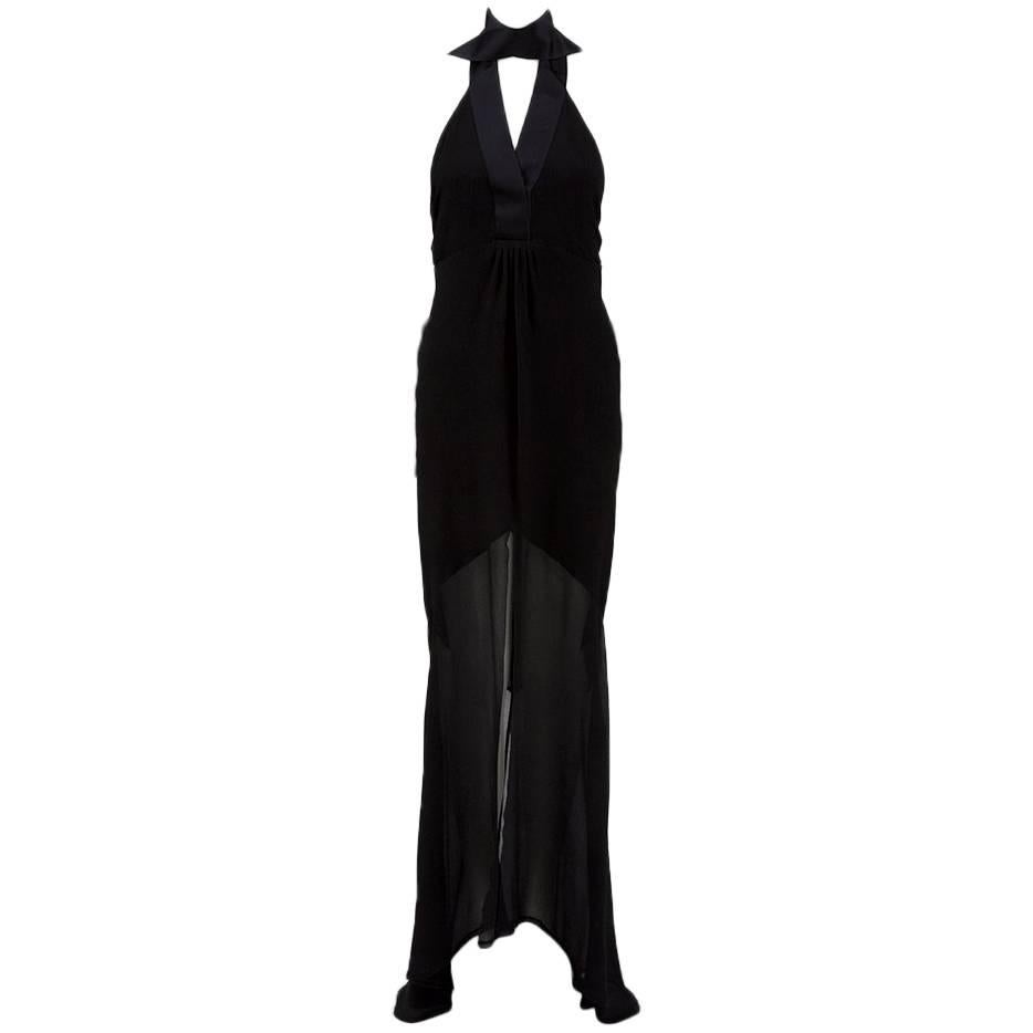 Chanel Ribbons Halterneck Evening Dress