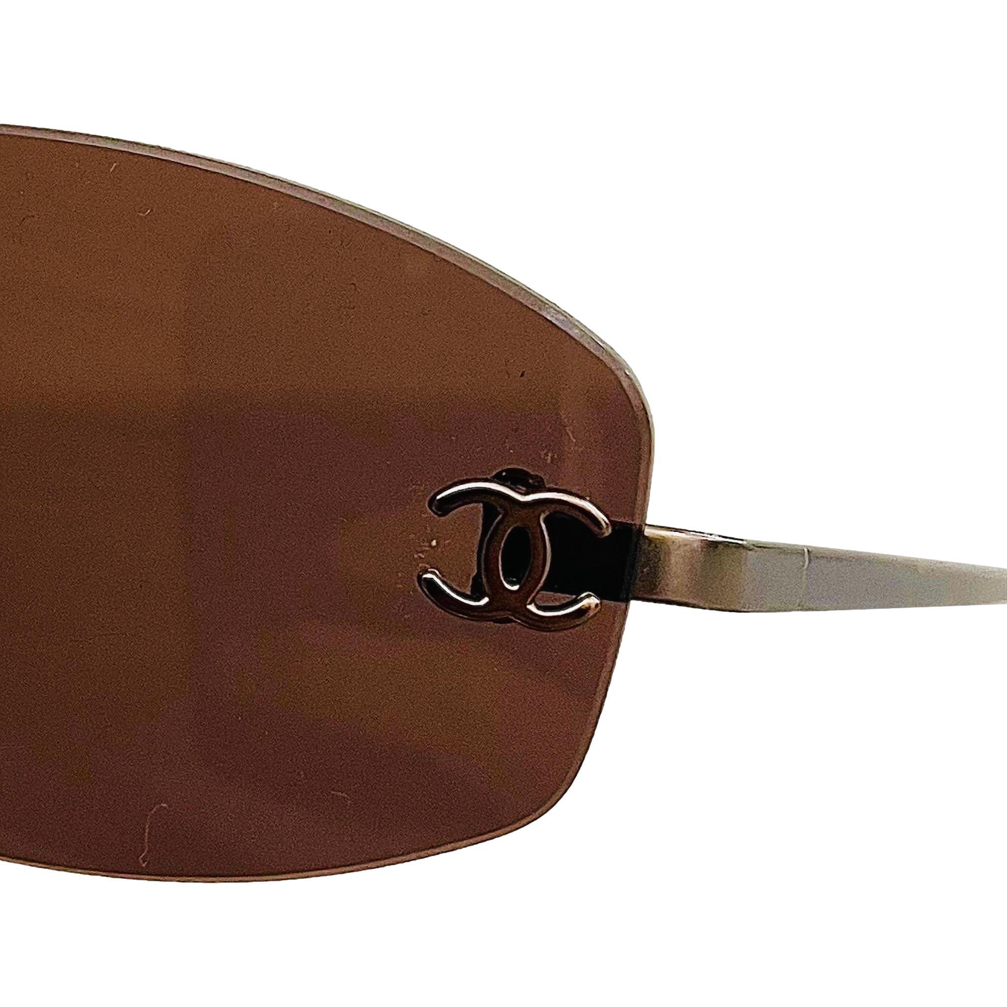 Women's Chanel Rimless 'CC' Logo Sunglasses