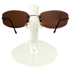 Chanel Rimless 'CC' Logo Sunglasses