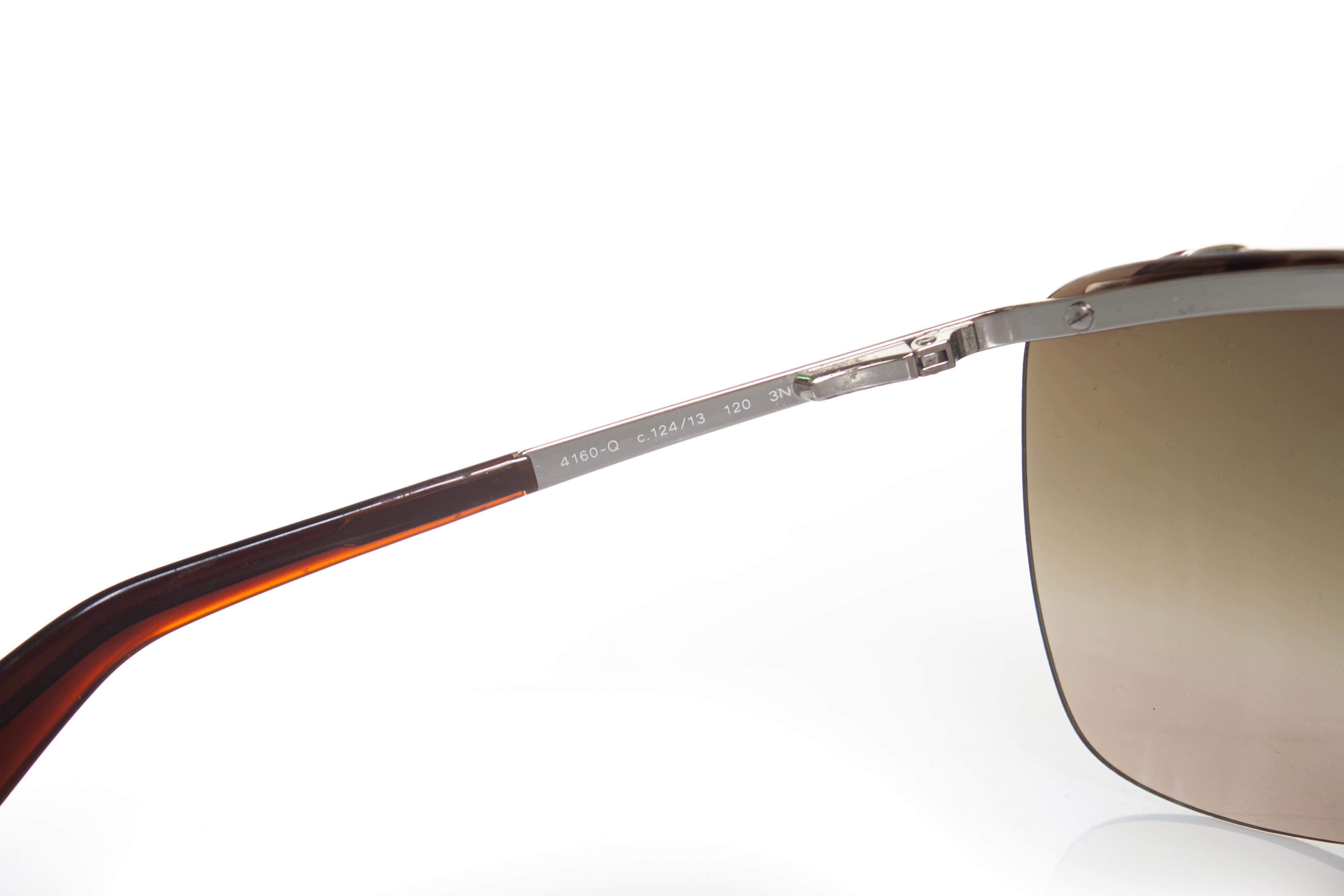 Chanel, rimless shield chain sunglasses For Sale 4