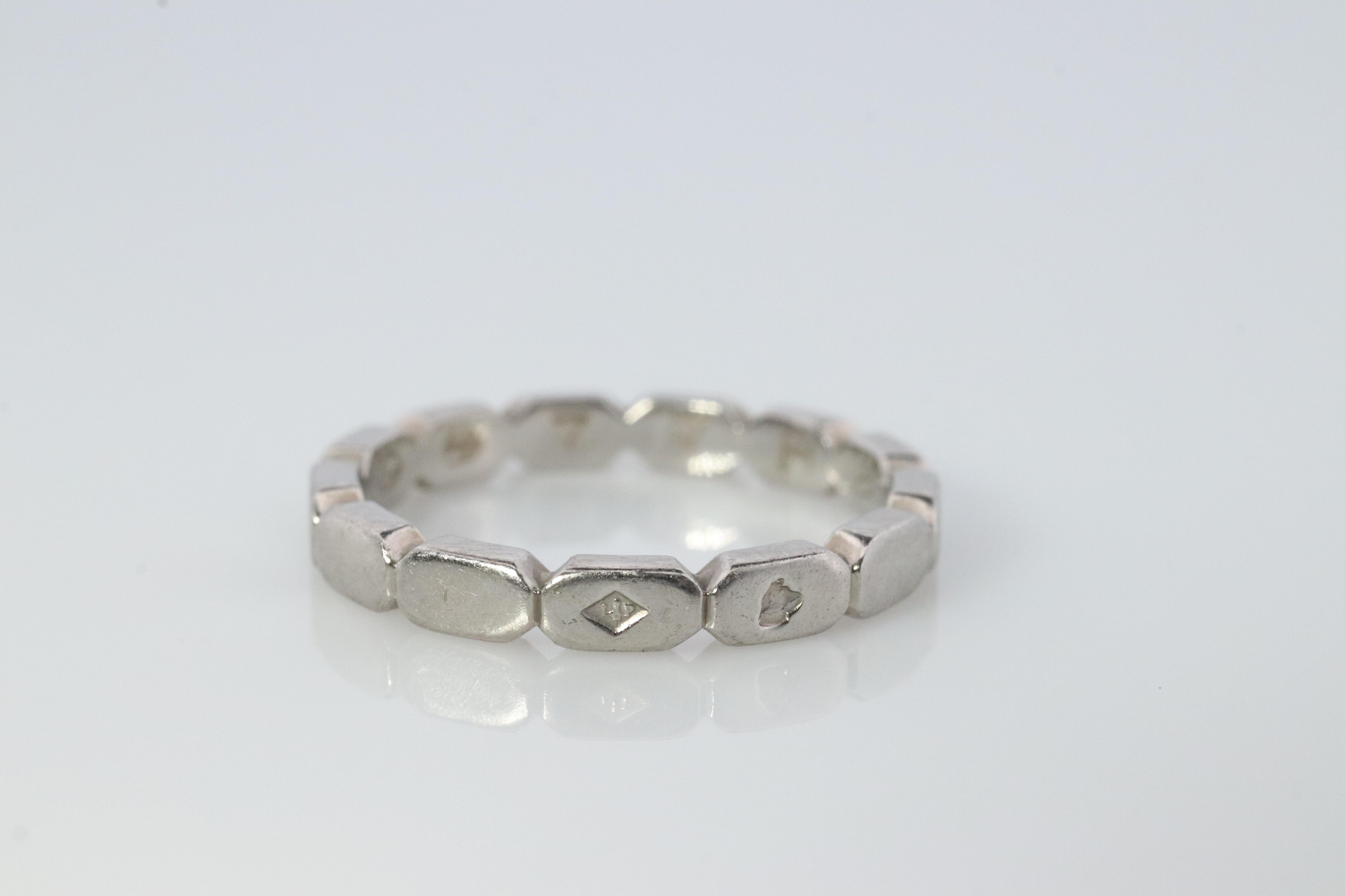 Anillo Chanel. Original CHANEL Diamante PT950 Platino Premiere Promes banda Corte redondo en venta