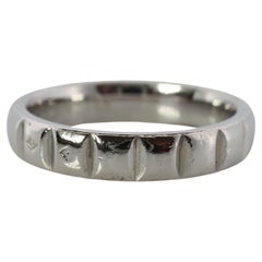 Chanel Bague. CHANEL PT950 Bracelet barre chocolat véritable en platine