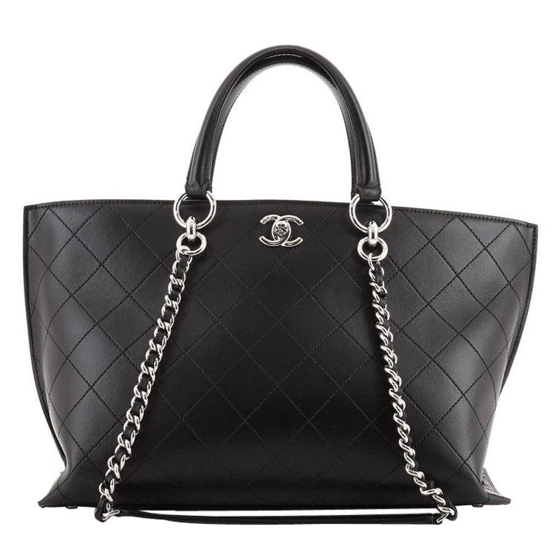 Chanel Ring My Bag Shopping Tote Stitched Calfskin Medium