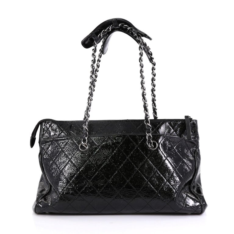 Chanel Ritz Flap Bag Quilted Patent Large at 1stDibs | chanel ritz bag