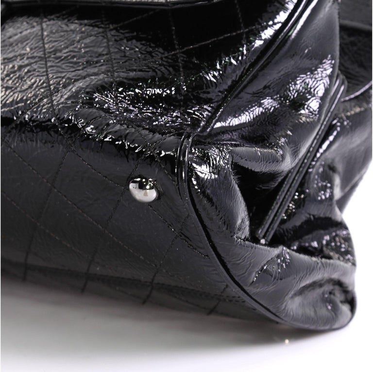 Chanel Ritz Flap Bag Quilted Patent Large at 1stDibs | chanel ritz bag