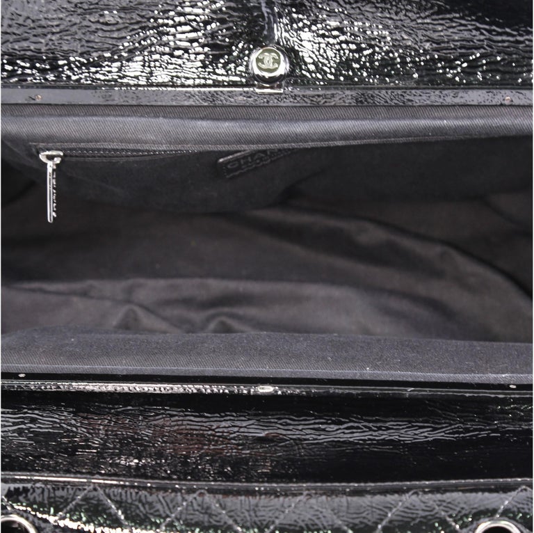 Chanel Ritz Flap Bag Quilted Patent Large at 1stDibs | chanel ritz bag