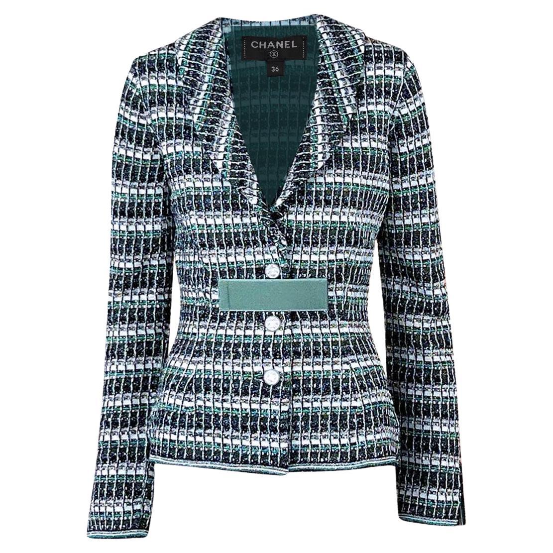 CHANEL ROBOT Collection Runway Shimmer Jacket 36 FR