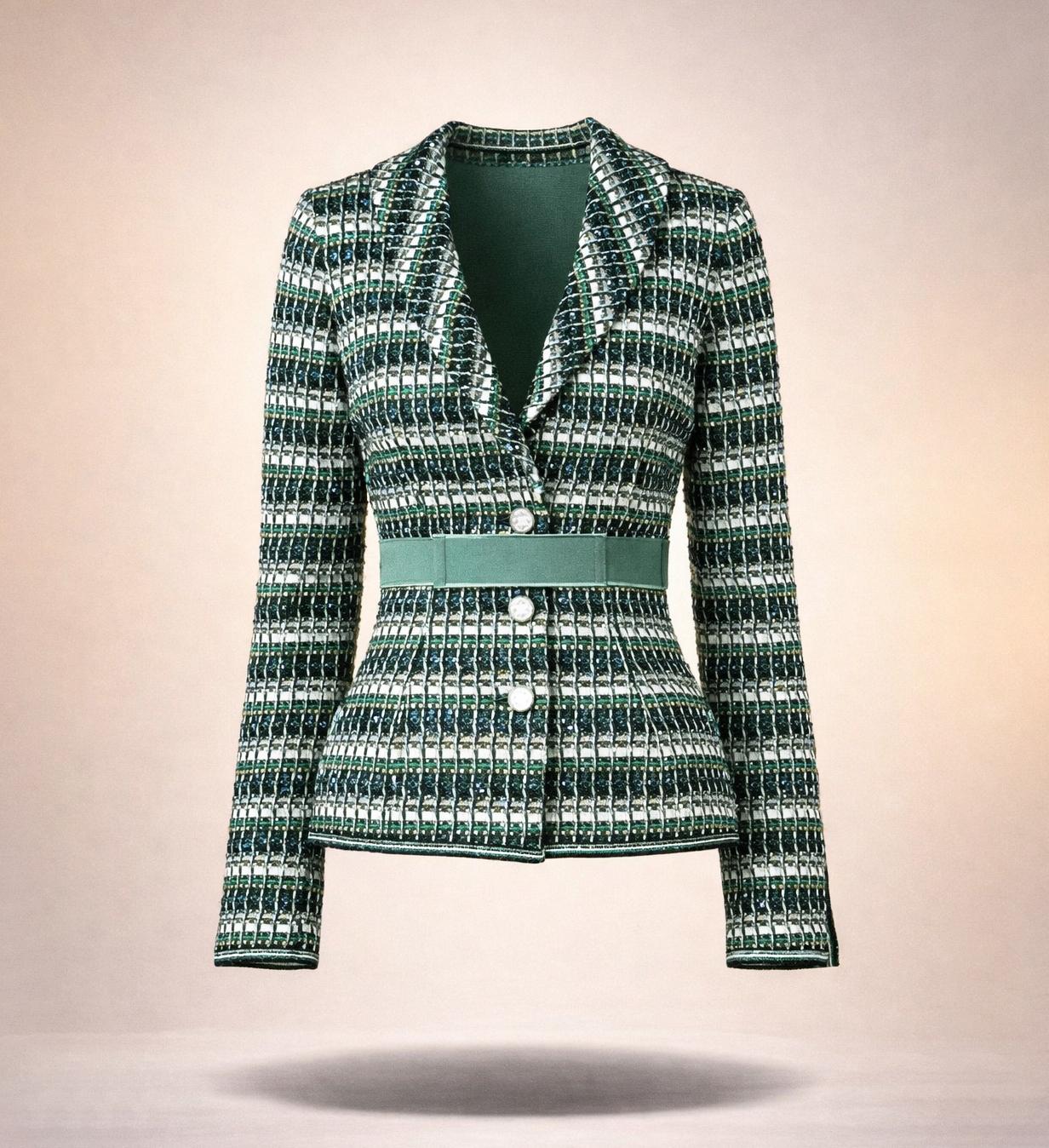 CHANEL ROBOT Collection Runway Shimmer Jacket 36 FR