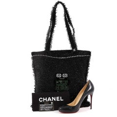 Chanel Robot Shopping Tote Embellished Tweed Large