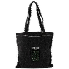 Chanel Robot Shopping Tote Embellished Tweed Large