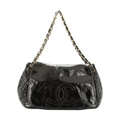 Chanel Rock And Chain Akkordeon-Klappentasche aus Lack-Vinyl Medium
