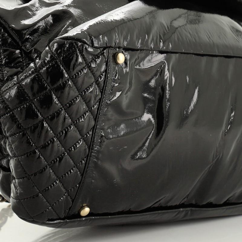 Chanel  Rock and Chain Flap Bag Patent Vinyl Large 3