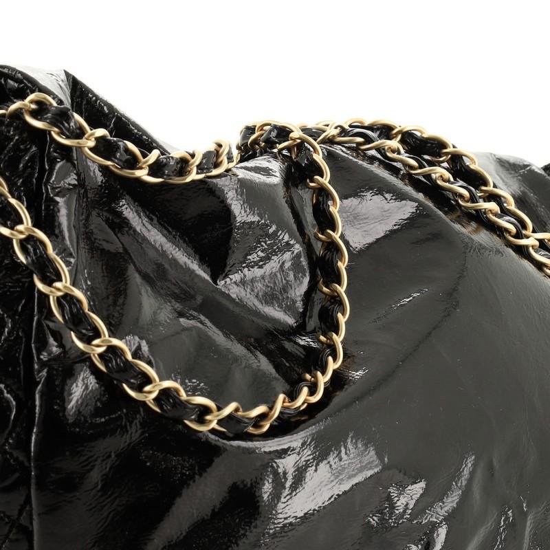 Chanel  Rock and Chain Flap Bag Patent Vinyl Large 4