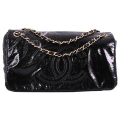 Chanel Rock and Chain Flap Bag Patent Vinyl Medium