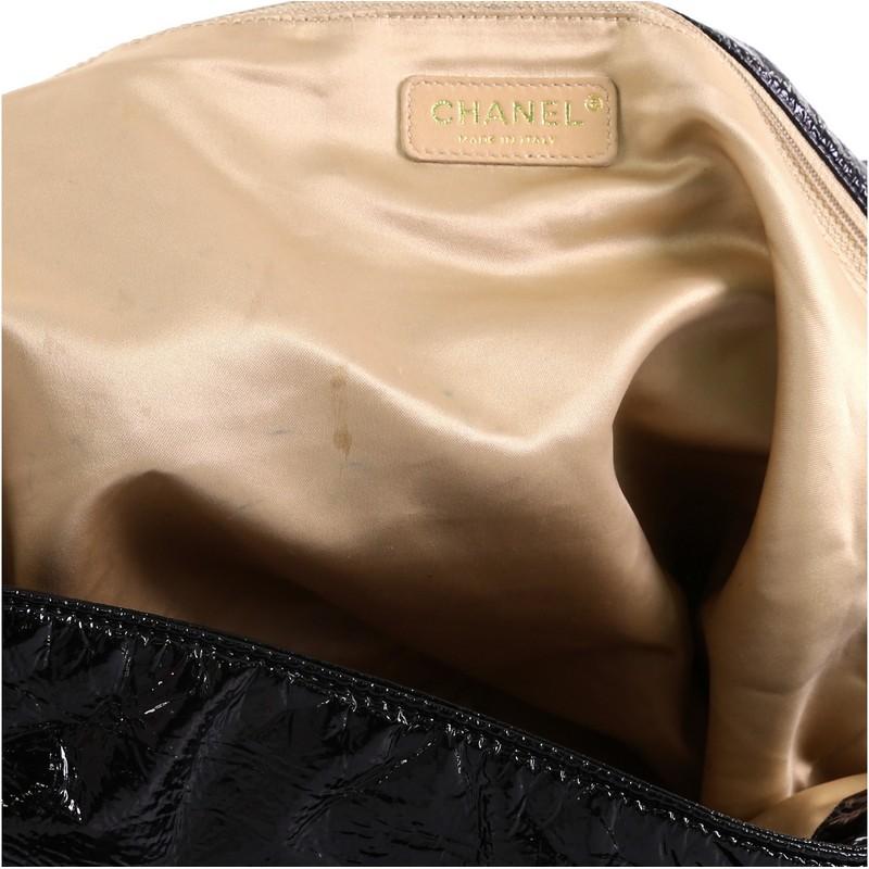 Chanel Rock and Chain Flap Bag Patent XL In Good Condition In NY, NY