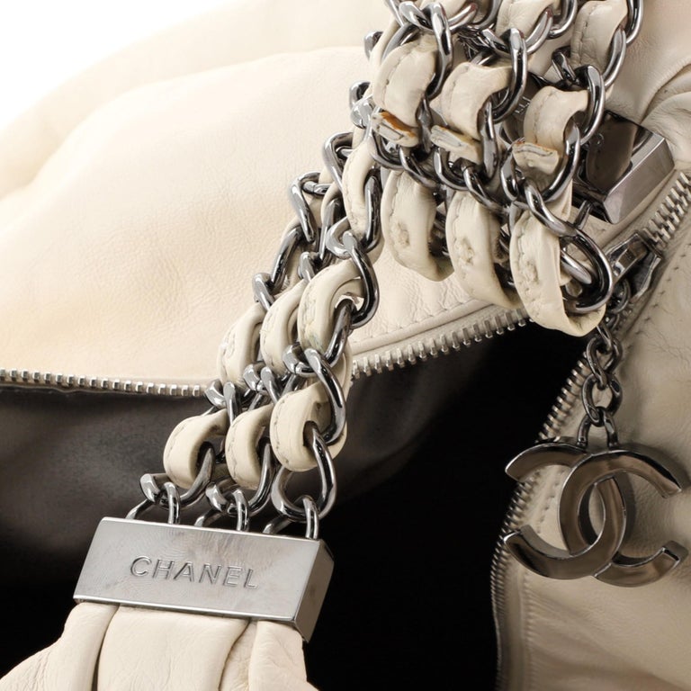 chanel rock and chain hobo
